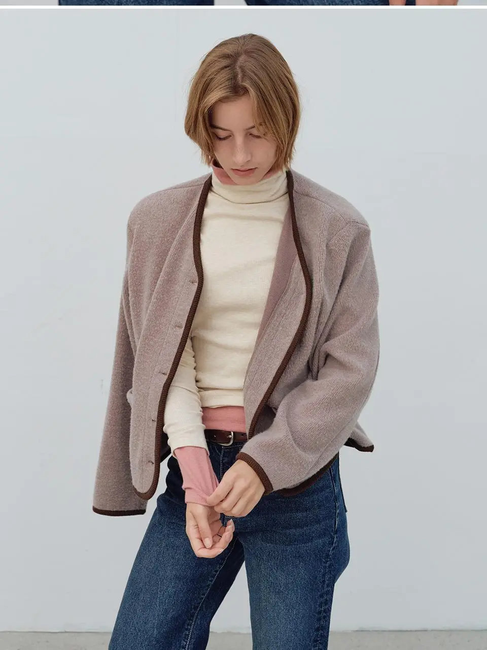 [모음전] 벤시몽 CLASSIC KNIT JACKET - 2color 상세페이지 5